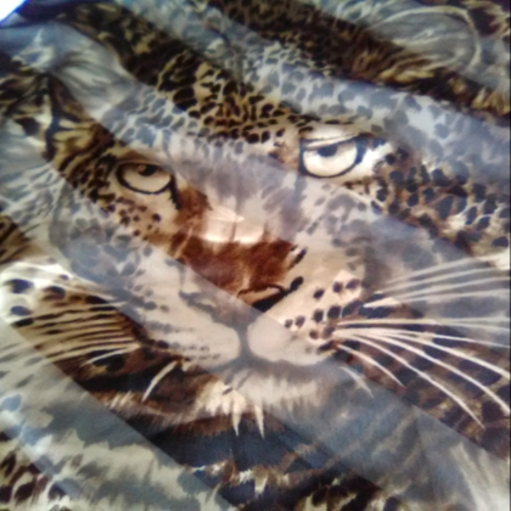 Animal print scarf